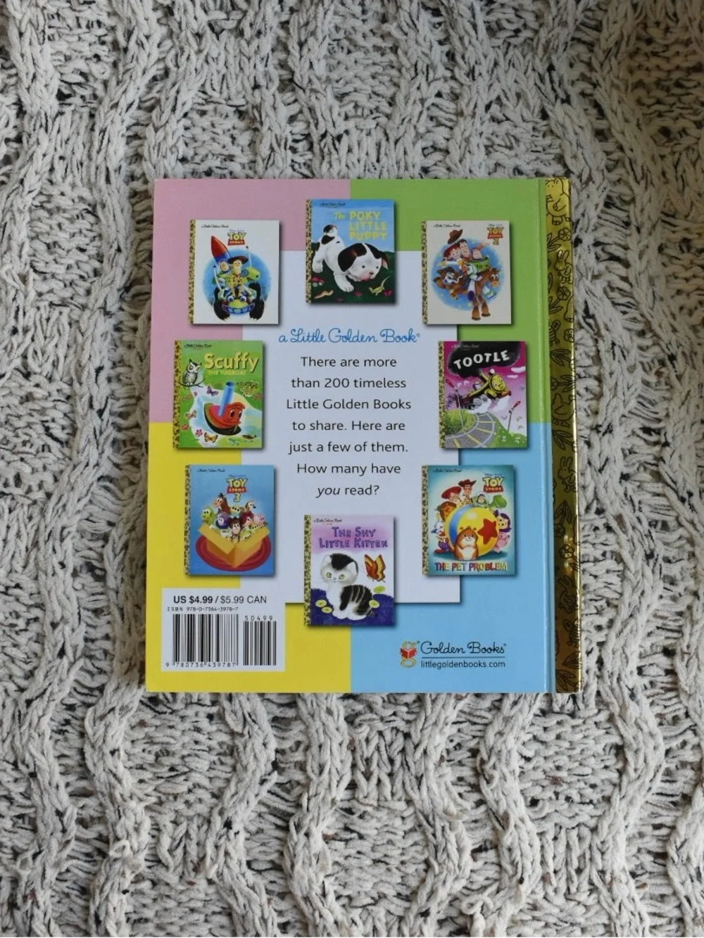 Toy Story 4 Little Golden Book - White Cover